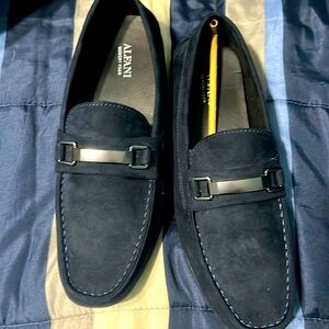 Dress shoes alfani navy blue